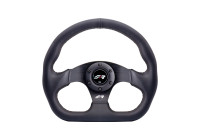 Simoni Racing Universal Sports Steering Wheel 'Need for Speed' - Svart ekologiskt läder - Diameter 330 mm