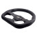 Simoni Racing Universal Sports Steering Wheel 'Need for Speed' - Svart ekologiskt läder - Diameter 330 mm, miniatyr 2