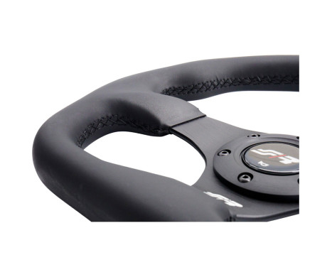 Simoni Racing Universal Sports Steering Wheel 'Need for Speed' - Svart ekologiskt läder - Diameter 330 mm, bild 4