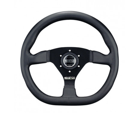 Sparco Universal Sports ratt 'L360 Flat' - Svart läder - Diameter 330mm