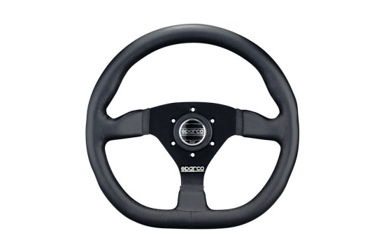 Sparco Universal Sports ratt 'L360 Flat' - Svart läder - Diameter 330mm