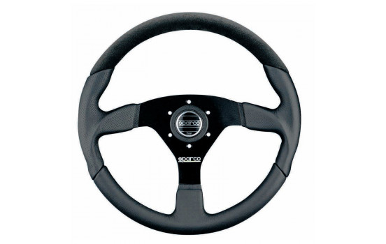Sparco Universal Sports ratt 'L505' - Svart läder - Diameter 350mm