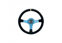 Sparco Universal Sports ratt 'L550 Monza' - Svart mocka - Diameter 350 mm