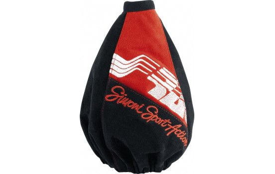 Simoni Racing Gear Shift Cover Sport Action svart/röd mikrofiber