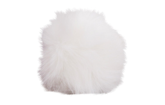 Simoni Racing Gear Shift Knop Cover Fluffy Fur - Vit