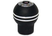 Simoni Racing Gear Shift Knop Indigo - Krom/svart läder