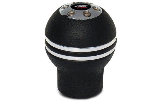 Simoni Racing Gear Shift Knop Indigo - Krom/svart läder