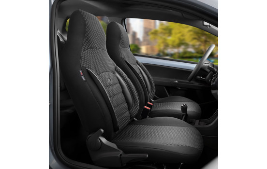 Universal Tyg CityBug Seat Cover Set Sport Plus Black - 9-delat - lämplig för sidokrockkudde, bild 3