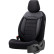 Universal Velours/Cloth Seat Cover Set 'Comfortline' Svart - 11 delar, miniatyr 2