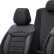 Universal Velours/Cloth Seat Cover Set 'Comfortline' Svart - 11 delar, miniatyr 4