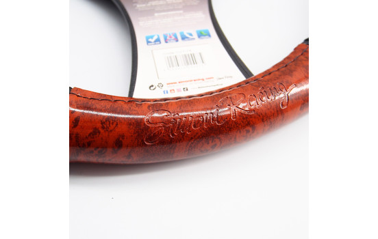 Simoni Racing Rattöverdrag Trä - Svart Eko-Läder - 37-39cm, bild 2