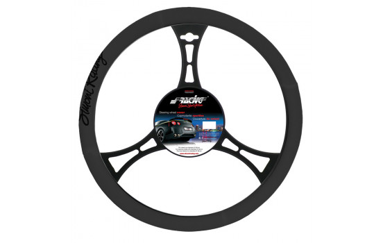 Simoni Racing Steering Wheel Cover Trophy - 37-39cm - Svart