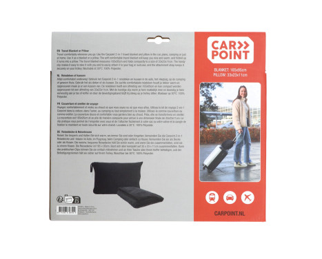 Carpoint Resefilt & Resekudde Svart 2 i 1, bild 11 Carpoint Resefilt & Resekudde Svart 2 i 1, bild 11