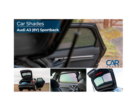 Set bilskydd lämplig för Audi A3 8Y 5-dörrars 2020- (6 stycken), bild 9