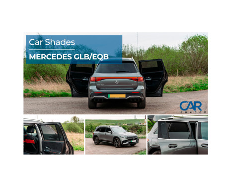 Set Car Shades (bakdörrar) för Mercedes GLB (X247) 2019- & EQB (X243) 2021- (2-delat), bild 8