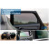 Set Car Shades (bakdörrar) lämplig för Audi A3 8Y 5-dörrars 2020- (2 st), miniatyr 8