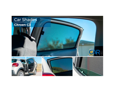 Set Car Shades (bakdörrar) lämplig för Citroen C3 5-dörrars 2016- (2 st), bild 8