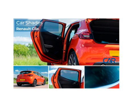Set Car Shades (bakdörrar) lämplig för Renault Clio 5 dörrar 2019- (2-delad), bild 8