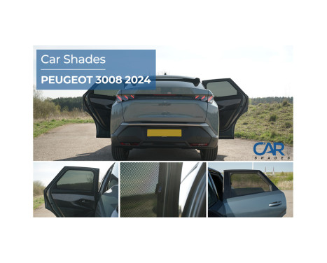 Set solskydd (bakdörrar) lämplig för Peugeot 3008 III 2024- (2 delar), bild 8