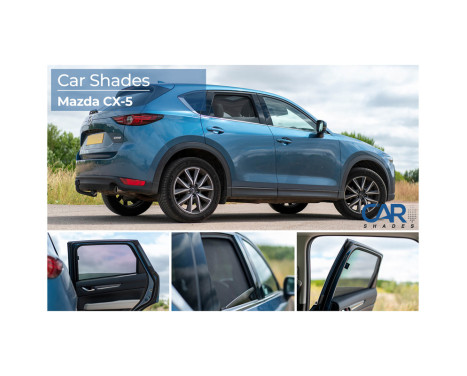 Solskydd lämpliga för (bakdörrar) lämpliga för Mazda CX5 2017- (2-delade), bild 7