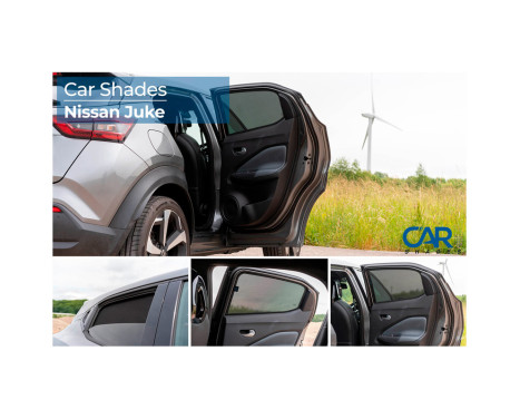 Solskydd lämpliga för (bakdörrar) lämpliga för Nissan Juke II 5 dörrar 2019- (2-delade), bild 9