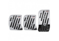 Simoni Racing pedal Raceway - Chrome + Svart Gummin