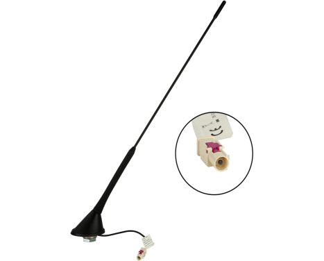 Roof antenna AM/FM 60° rod inclination 12V Phantom