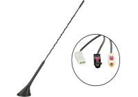 Roof antenna AM/FM DAB/DAB+ 60° rod inclination 12V external