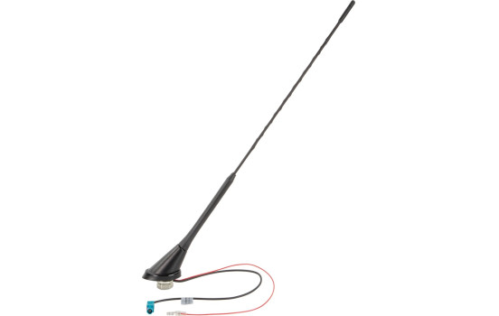 Universal roof antenna 16V AM/FM amplified (active) 52 degree mounting angle