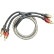 AUDIO SYSTEM HIGH-PERFORMANCE RCA CABLE 250mm OFC cinch cable
