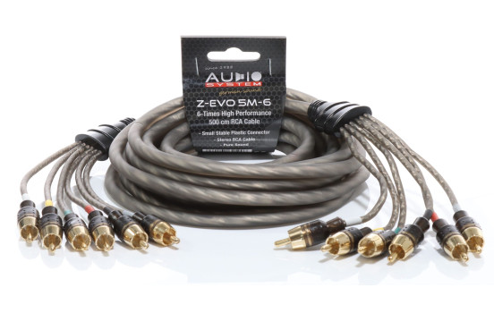 AUDIO SYSTEM HIGH-PERFORMANCE RCA CABLE 5000mm 6-way OFC cinch cable, Image 2