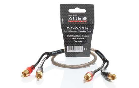 AUDIO SYSTEM HIGH-PERFORMANCE RCA CABLE 500mm OFC cinch cable, Image 2