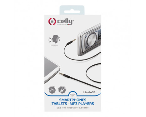 Celly Audio cable 3.5mm black, Image 2