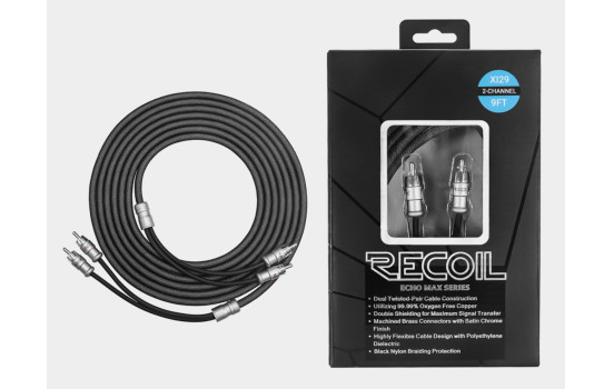 Recoil Echo Max Premium OFC RCA Cinch Cable 2 Channel 270cm, Image 2