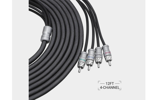 Recoil Echo Max Premium OFC RCA Cinch Cable 4 Channel 360cm, Image 7