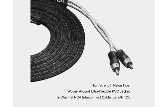 Recoil Premium OFC RCA Cinch Cable 2 Channel 270cm, Image 4