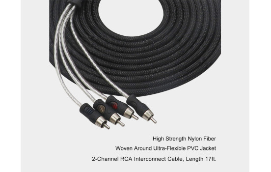 Recoil Premium OFC RCA Cinch Cable 4 Channel 360cm, Image 4