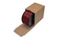 Speaker cable 2 x 0.75 mm black/red 100m reel