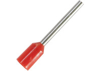 Wire end sleeve for cable size: 0.5 mm² with red insulation