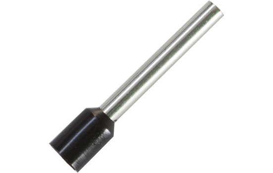 Wire end sleeve for cable size: 2.5 mm² with black insulation