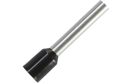 Wire end sleeve for cable size: 4.0 mm² with black insulation