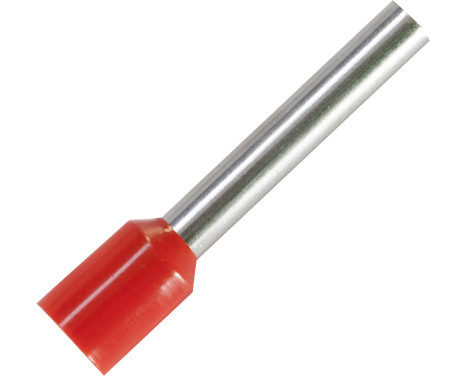 Wire end sleeve for cable size: 4.0 mm² with red insulation