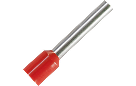 Wire end sleeve for cable size: 4.0 mm² with red insulation