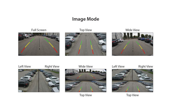 CVBS Transporter/Camper multimode rearview camera white (5 viewing angles!), Image 3