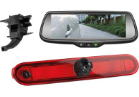 Reversing camera set with 7" mirror monitor for Mercedes Citan - Renault Kangoo