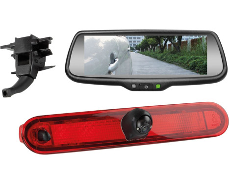 Reversing camera set with 7" mirror monitor for Mercedes Citan - Renault Kangoo