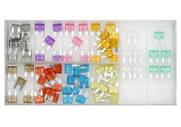 Assortment of mini plug-in fuses 75 pieces