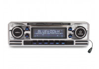CD player, FM tuner with USB port, SD card reader, AUX-Ingang and Bluetooth
