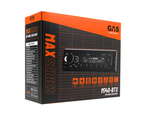GAS MAX 1DIN BT, AUX, USB, APP, DSP, Image 3