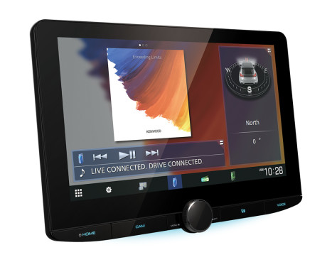 Kenwood DMX5623DABS - 10" HD Floating screen - Wireless carplay + Android Auto (incl dab antenna)